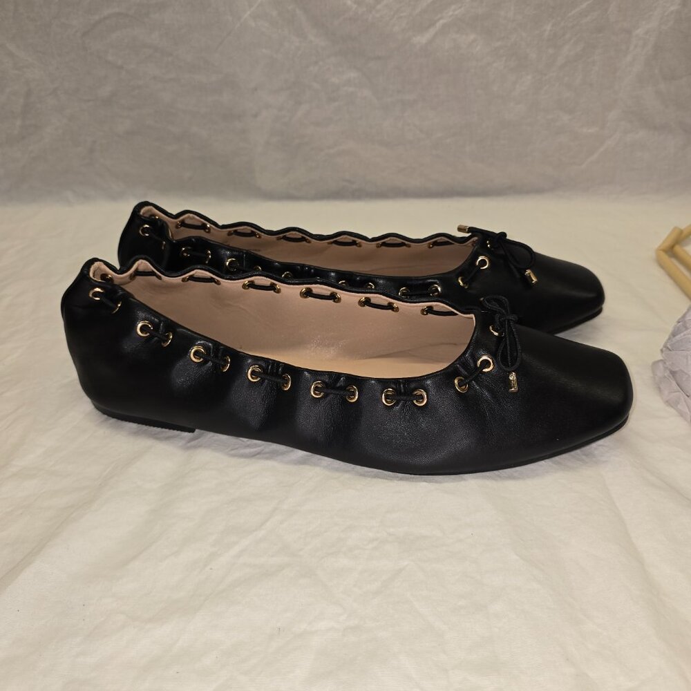 JustFab Amari Ballet Flat in Black, Women's Size 11, New in Box - Picture 2 of 9